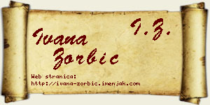 Ivana Zorbić vizit kartica